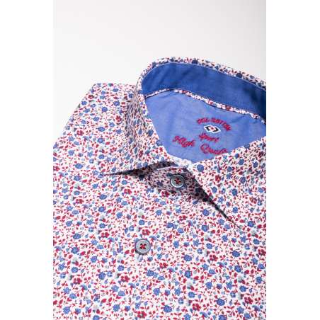 Estampado popelin liberty rojo/azul