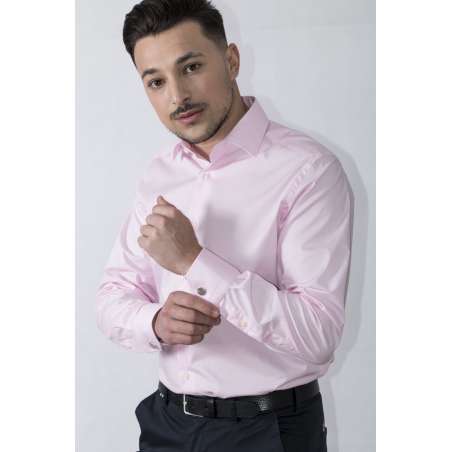 Camisa vestir Confort line rosa