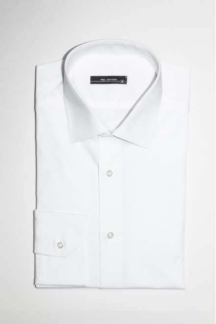 Camisa cuello y puño clásico Confort line blanco