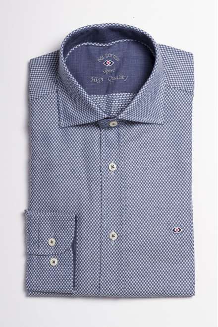 CAMISA EFECTO DENIM...