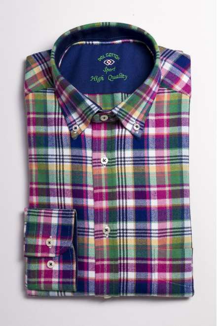 CAMISA FRANELA CUADRO...