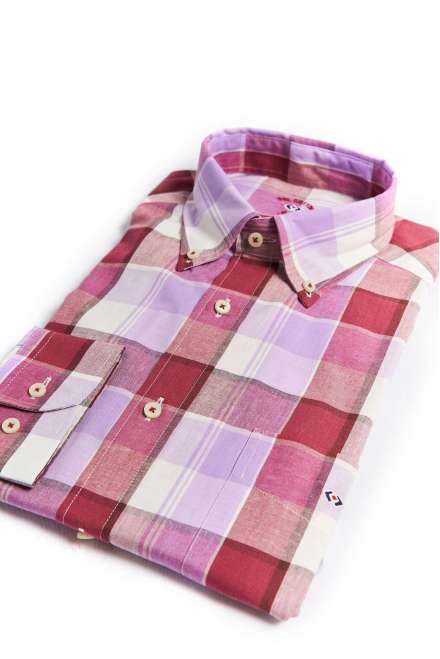 CAMISA CUADRO LILA
